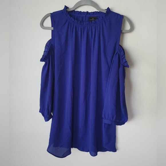Worthington Cold Shoulder Long Sleeve Blouse Size XL - Picture 2 of 5